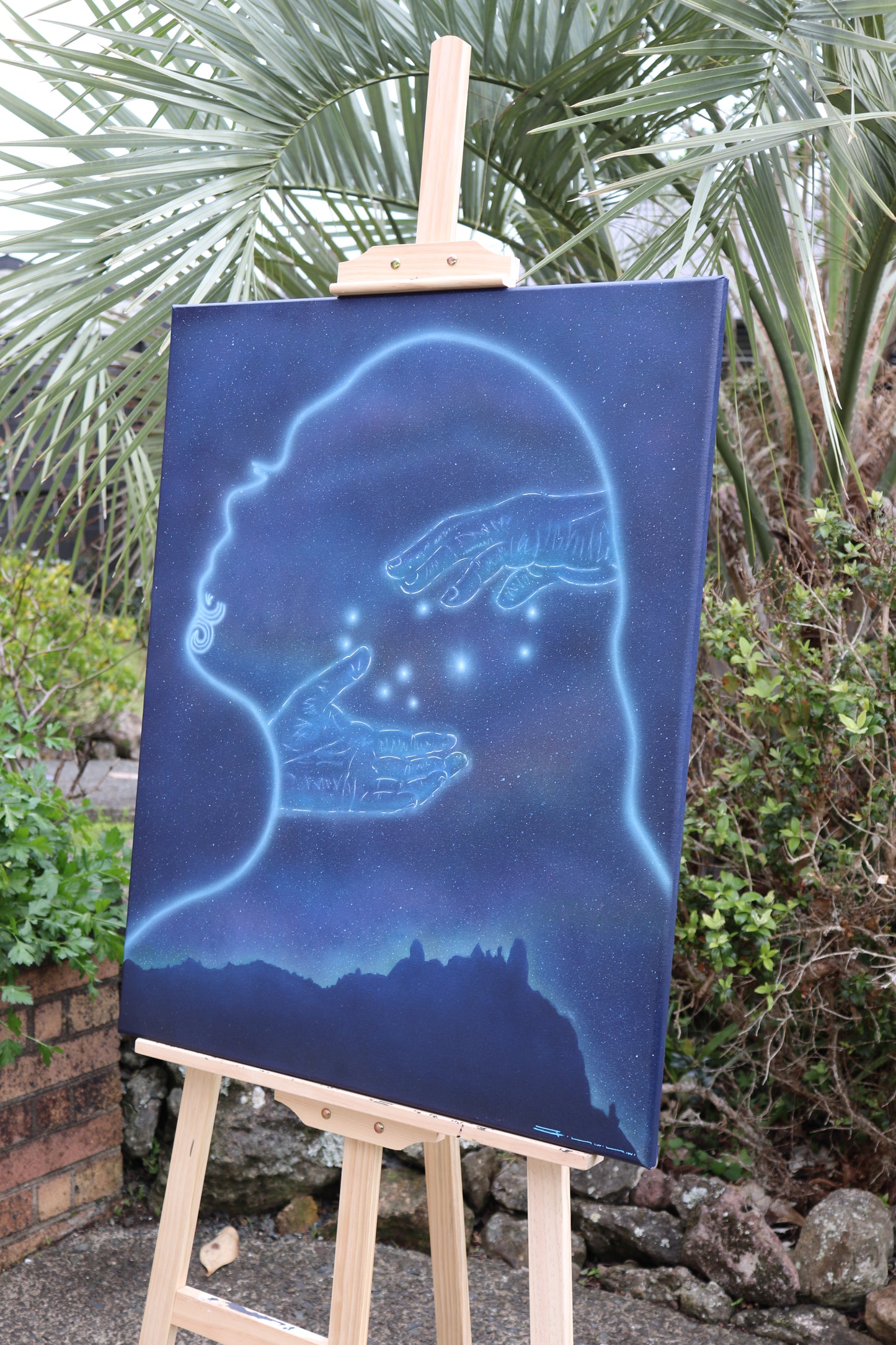 Ngā ringa ārahi o te whetū Matariki | Original painting